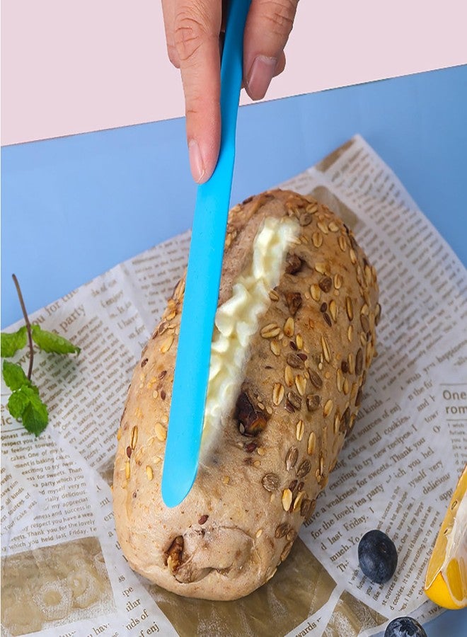 GZLT Silicone Skinny Spatula Scraper for Jars - Long Handle Sourdough Spatula (3 Pcs) - Image 4